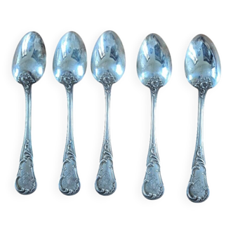 Solid silver spoons 1st grade 925° Master Goldsmith Prudent Quitte 1882