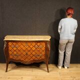 20th century French Louis XV style inlaid commode