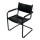 Vintage Breuer style leather chair B32/34 Italian Design in black