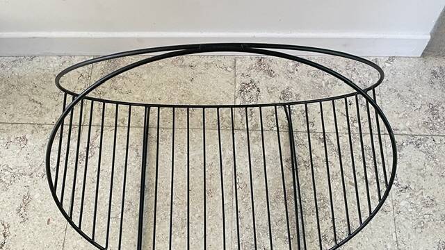 Magazine rack vintage log holder