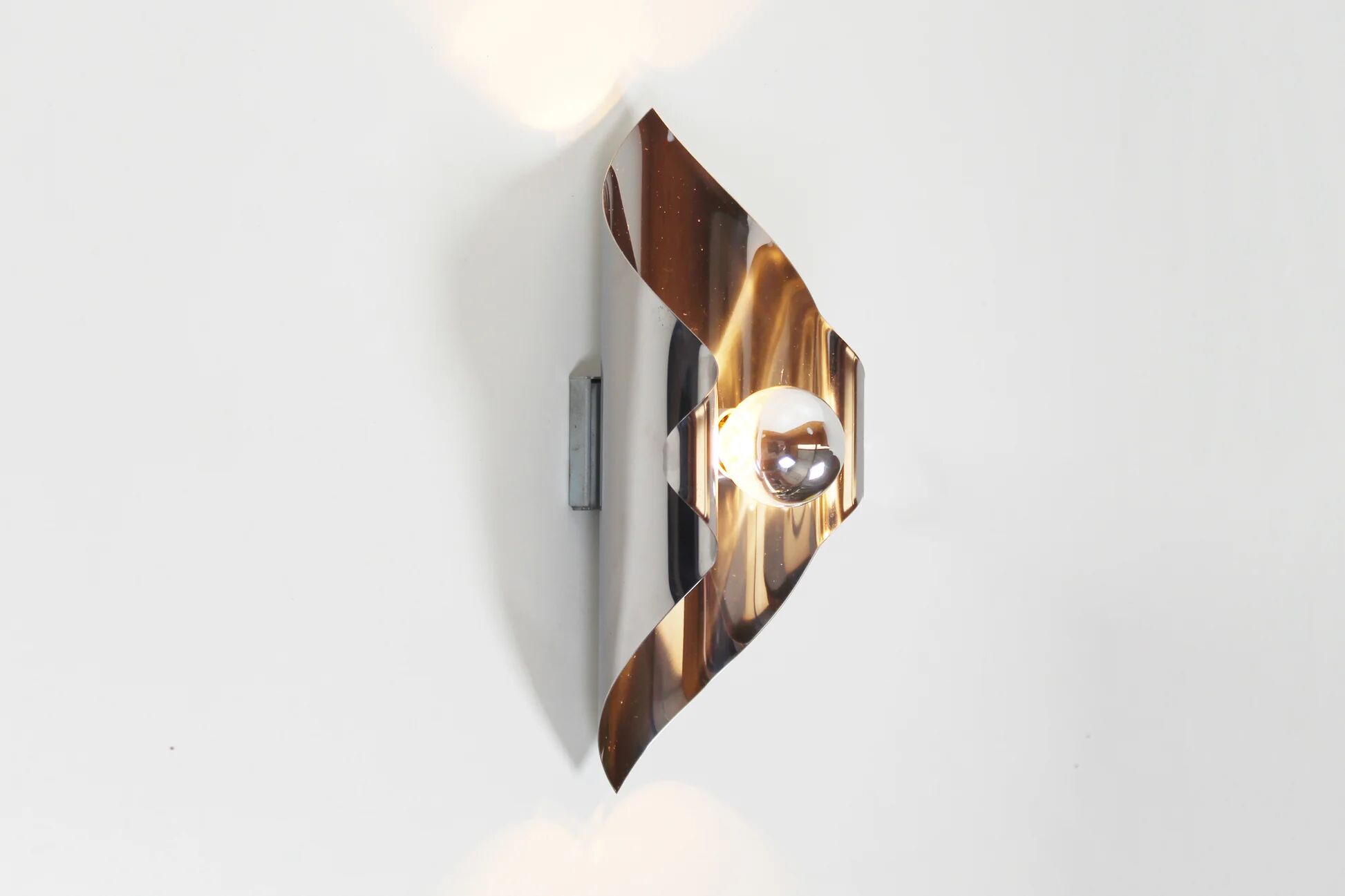 Set of 70s 'space age' wall lamps by Polam
