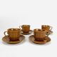 Coffee cups Tognana caramel 70s