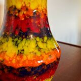 Multicolored ceramic vase from the 60s