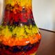 Multicolored ceramic vase from the 60s