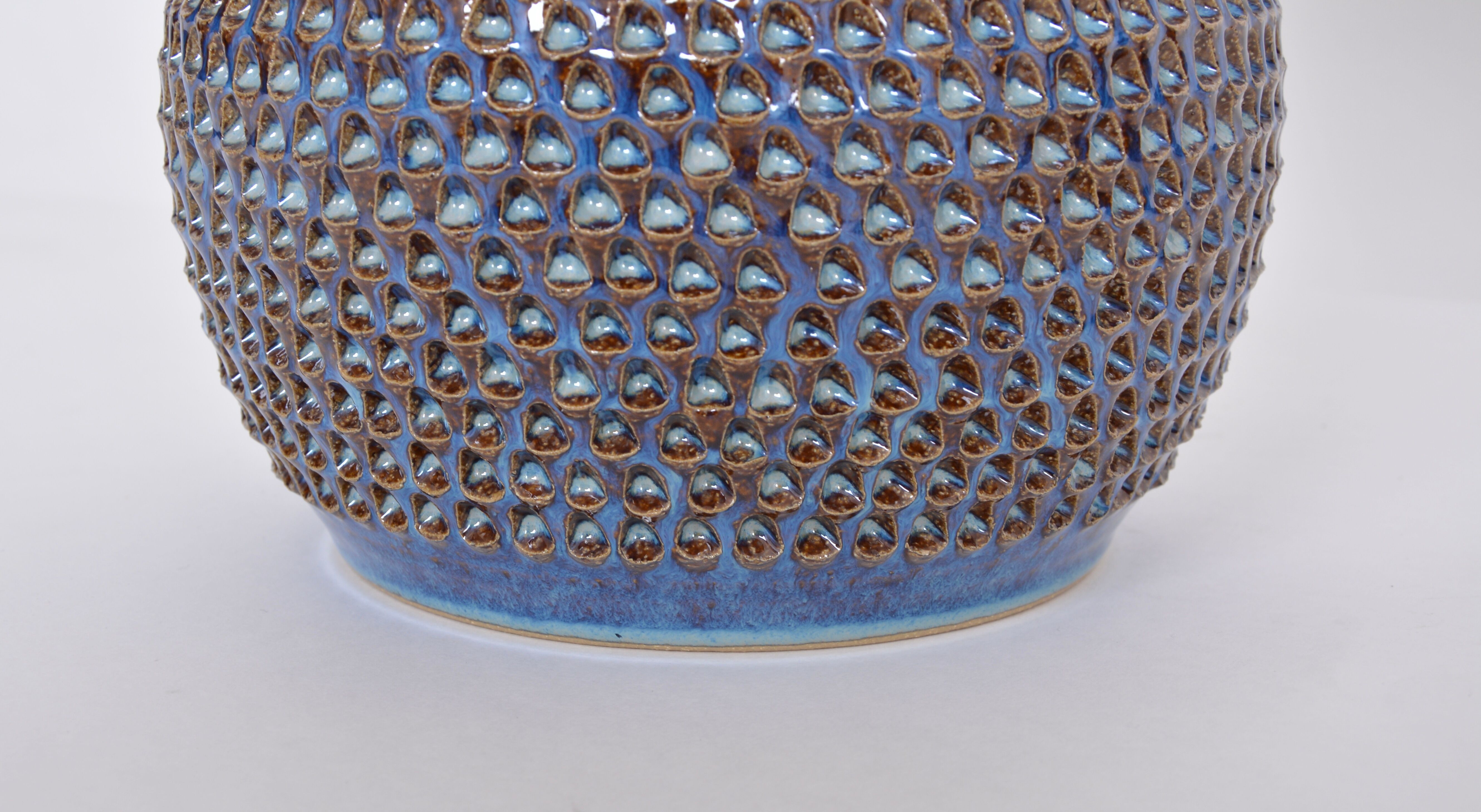 Pair of Danish Midcentury Ceramic Lamps Model 3048 by Einar Johansen for Soholm