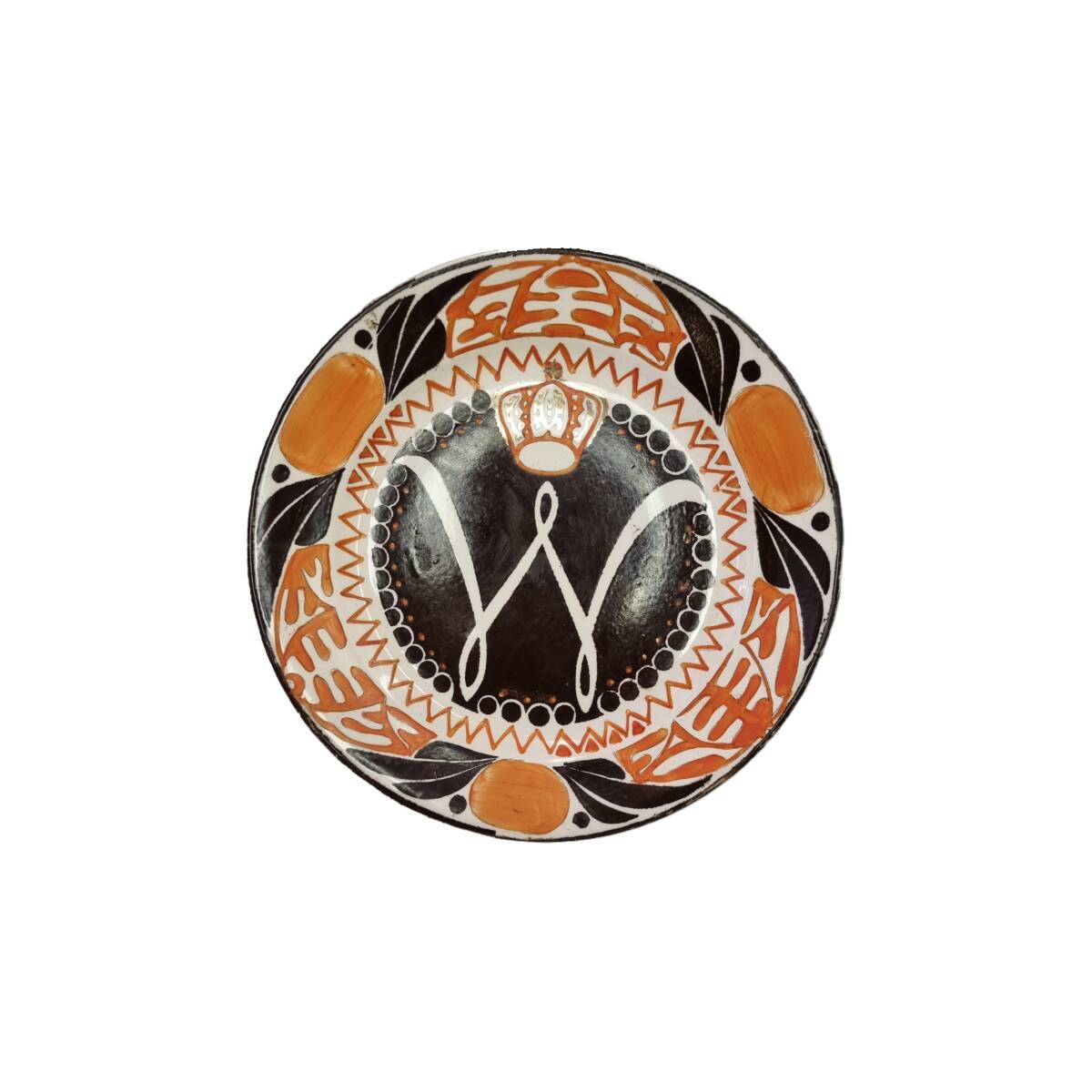 Dutch Inauguration ceramic Plate Of Wilhelmina from 1898