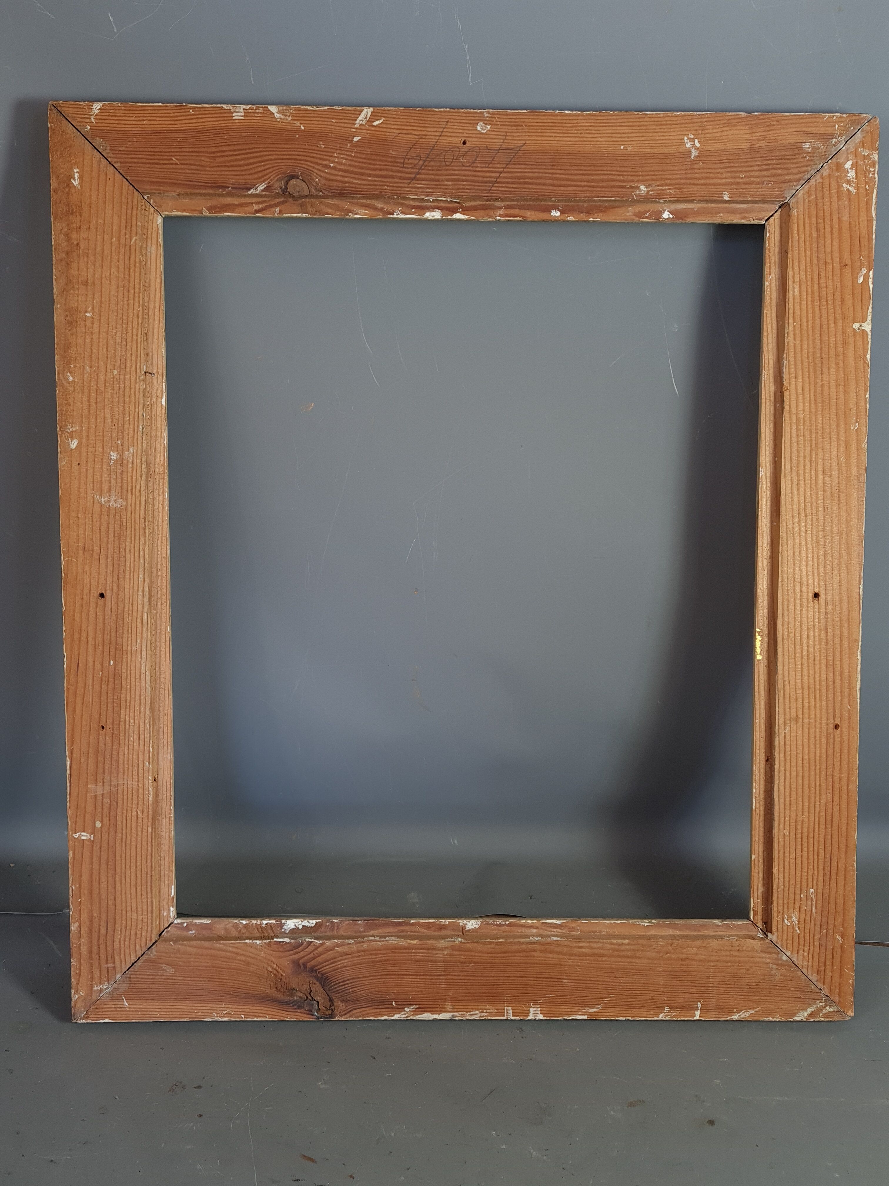 Old frame louis XV style gilded stucco wood 62.5x55 foliage 50.9x43.5 cm SB