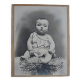 Old photo of a child baby