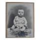 Old photo of a child baby