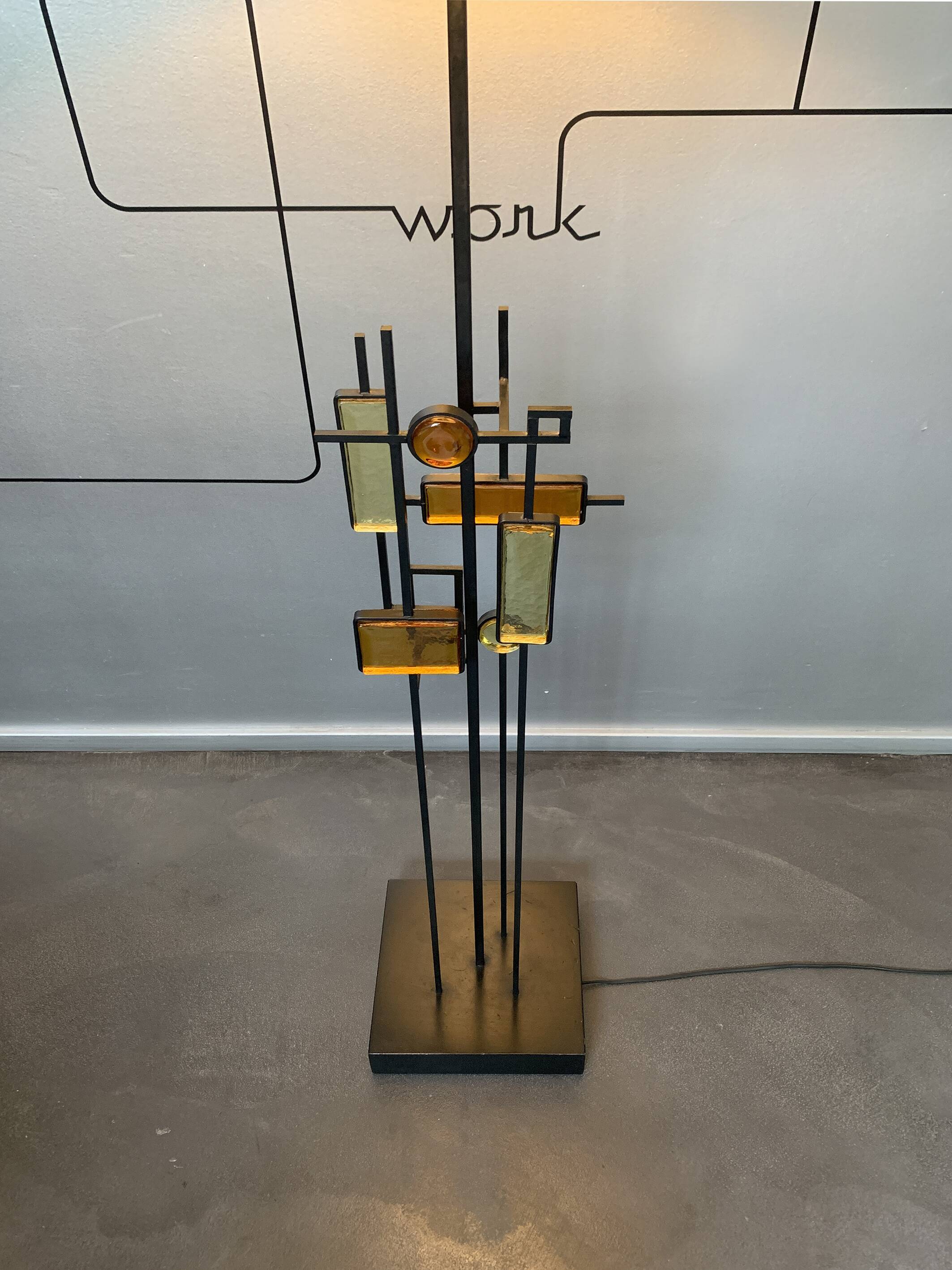 Scandinavian Svend Aage Holm Sorensen Floor Lamp, Denmark 1960s