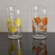 4 large orangeade glasses Agrigel Arcoroc