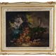 Still life oil on canvas, old French School, late 19th to early 20th century.