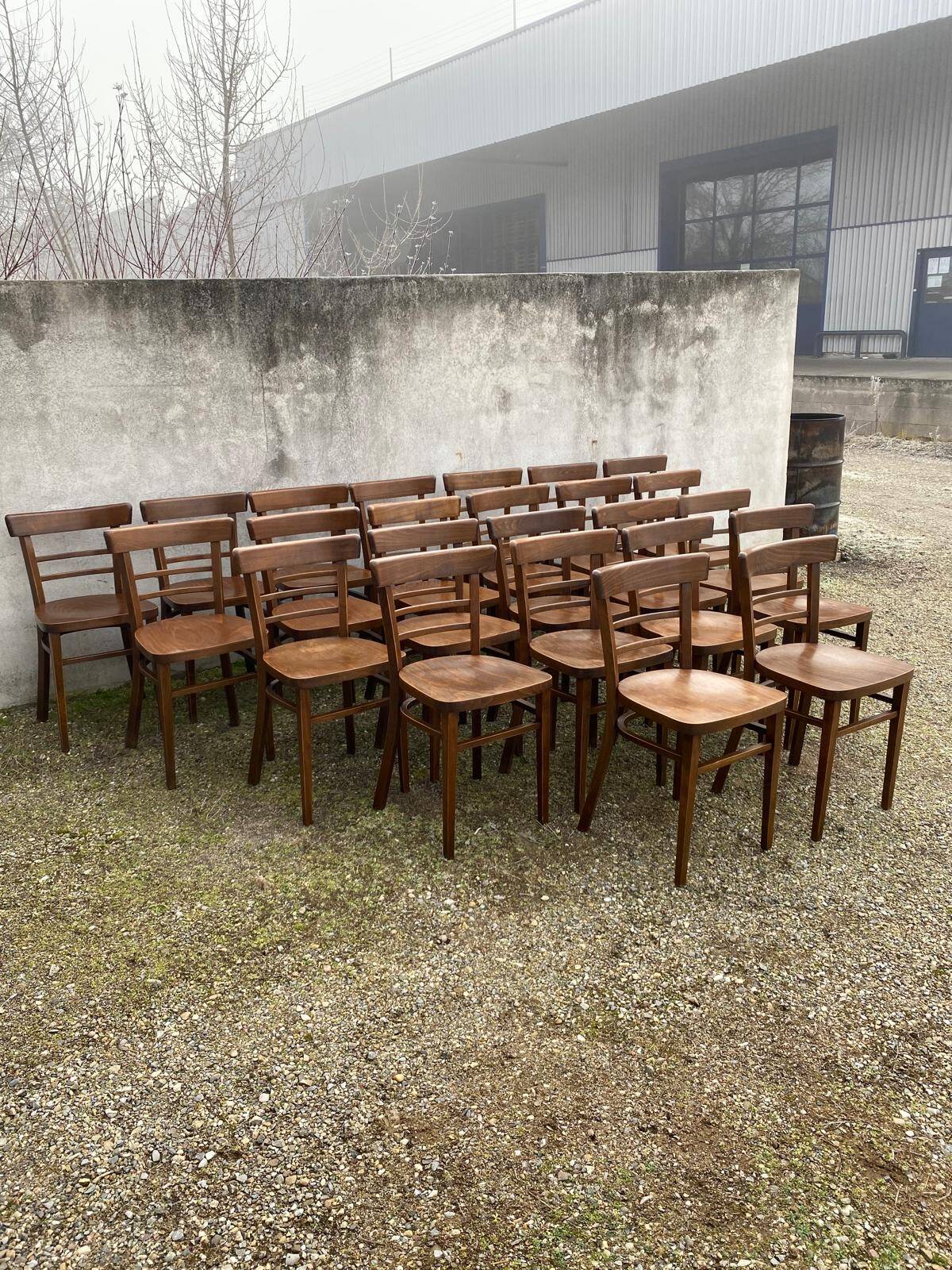 Set of 24 bistro chairs