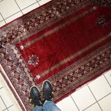 Tapis Vintage Bukhara en Laine, Années 1960, Éclat et Tradition