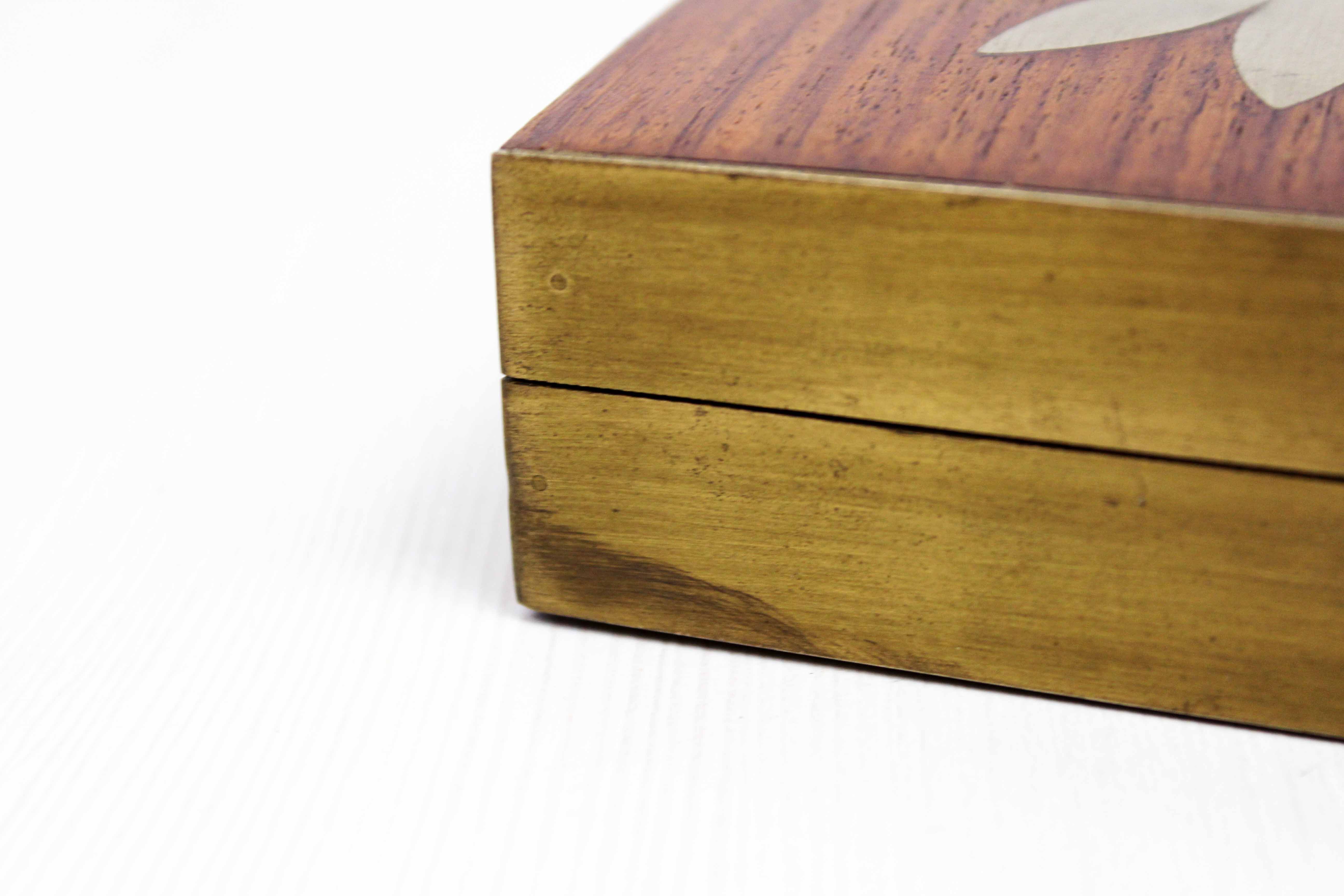 Teak and brass box 1970
