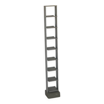 Metal tower and concrete block storage