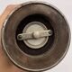 Vintage pepper mill in wood and silver, fisher silversmith 1937, italy
