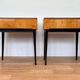 Pair of design wooden tables by UP Zavody - Czechoslovakia - 1940s