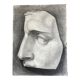 Tête de Napoléon plâtre par Canova détail étude d'atelier au fusain 1927