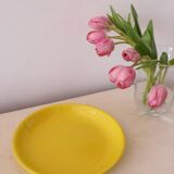 Niderviller round dish, yellow, 1970/80, vintage