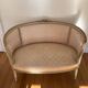 Louis XVI ivory and gold basket bench