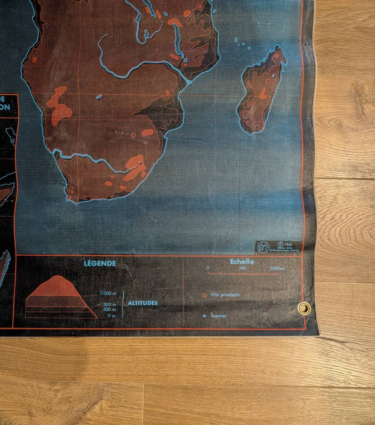 School map, Africa map & Oceania map