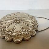 Miroir de mariée argent turc style ottoman fleurs en relief