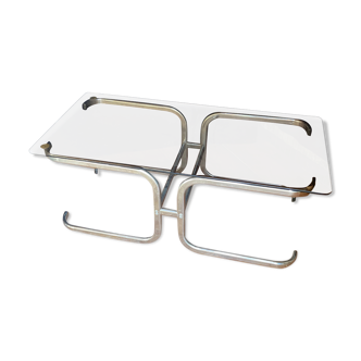 70s plexi coffee table
