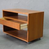 Mid -Century Teak Mobile Two-Sided Cabinet from WR, 1970s.