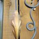 Art Deco 1930s wrought iron coat rack and hat stand