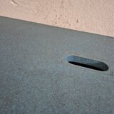 Triangular table with storage