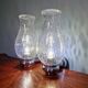Pair of blown glass and chrome-plated metal wall lights, 1970s