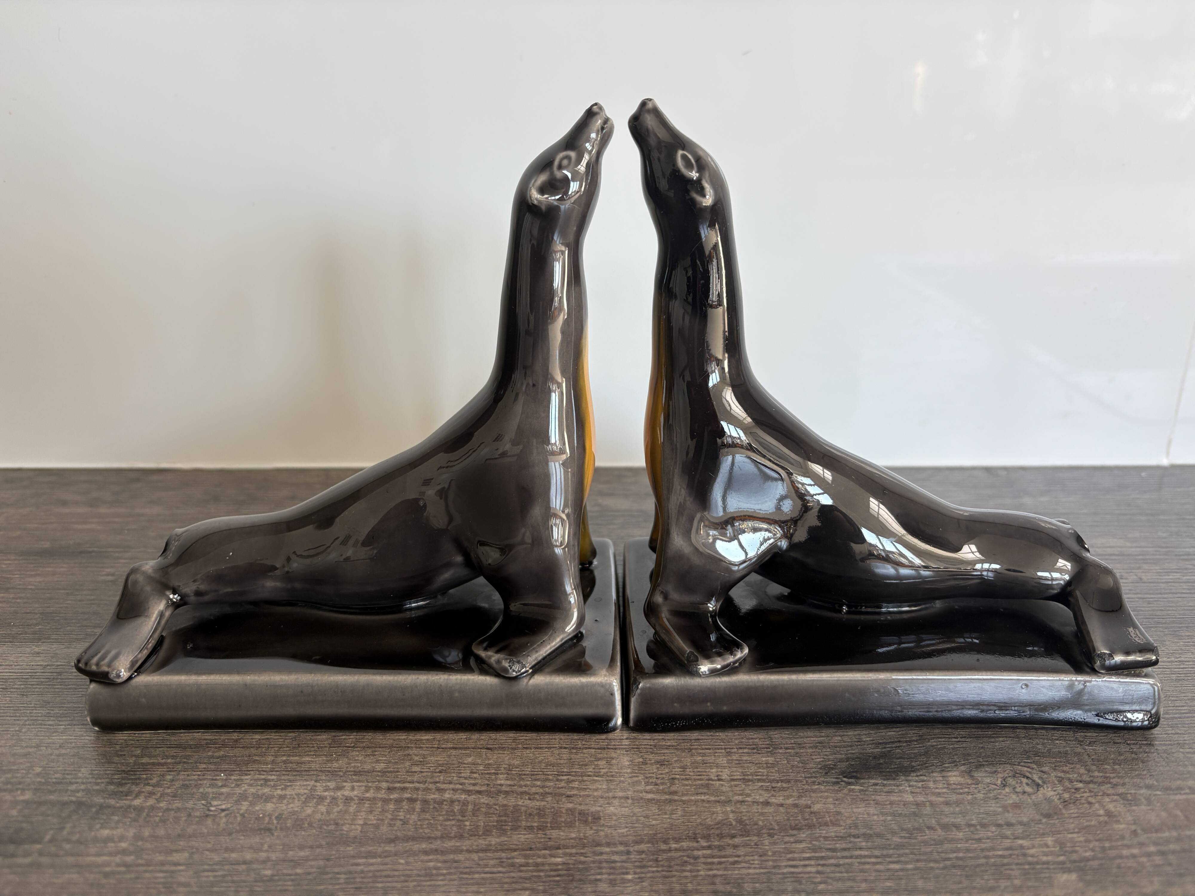 Pair of antique Art Deco bookends