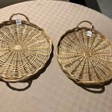 Set of 2 round trays