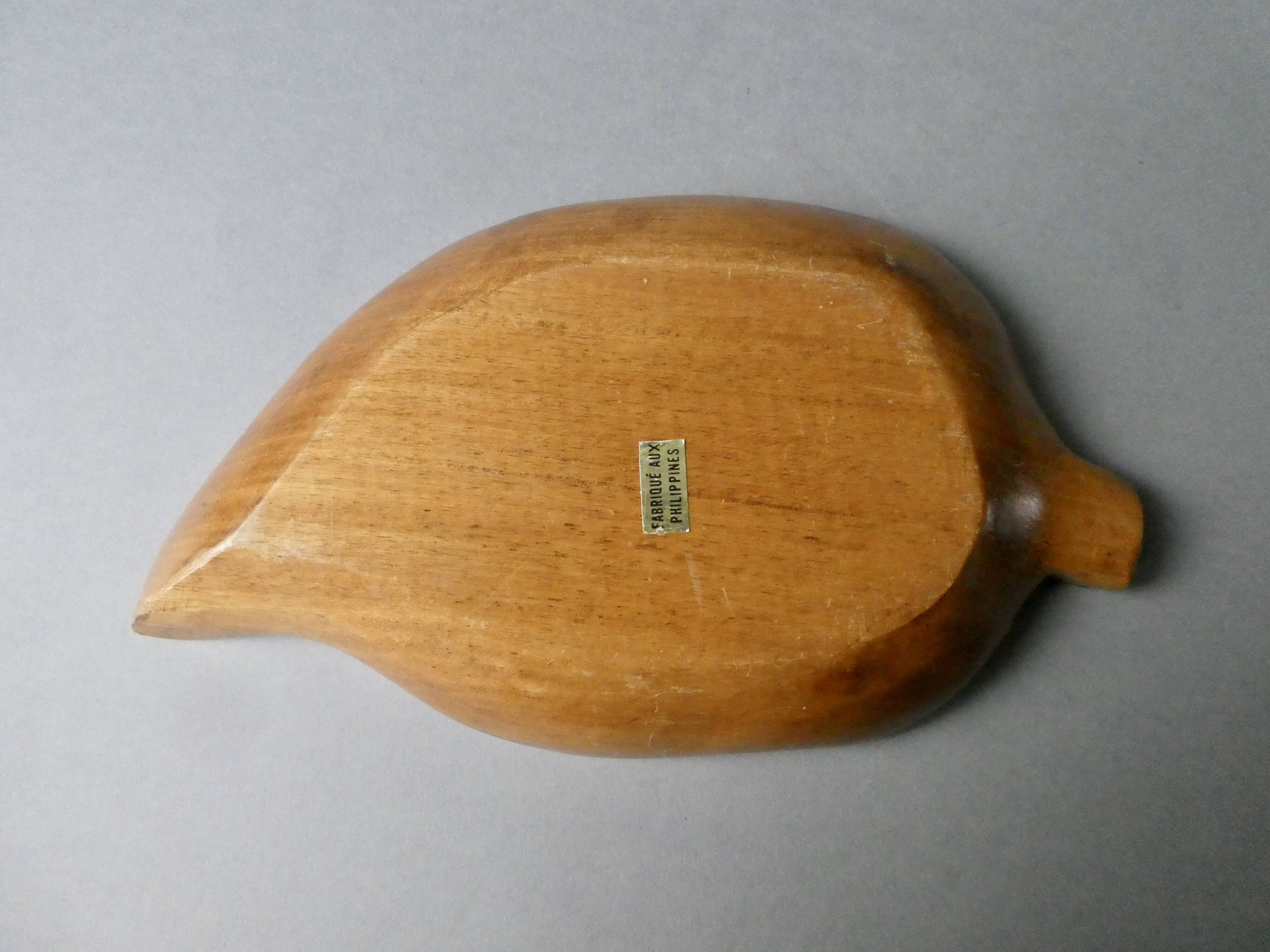 Teak serving dish