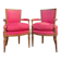 Pair of walnut armchairs from the Directoire period, 18th century