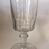 3 old faceted glasses