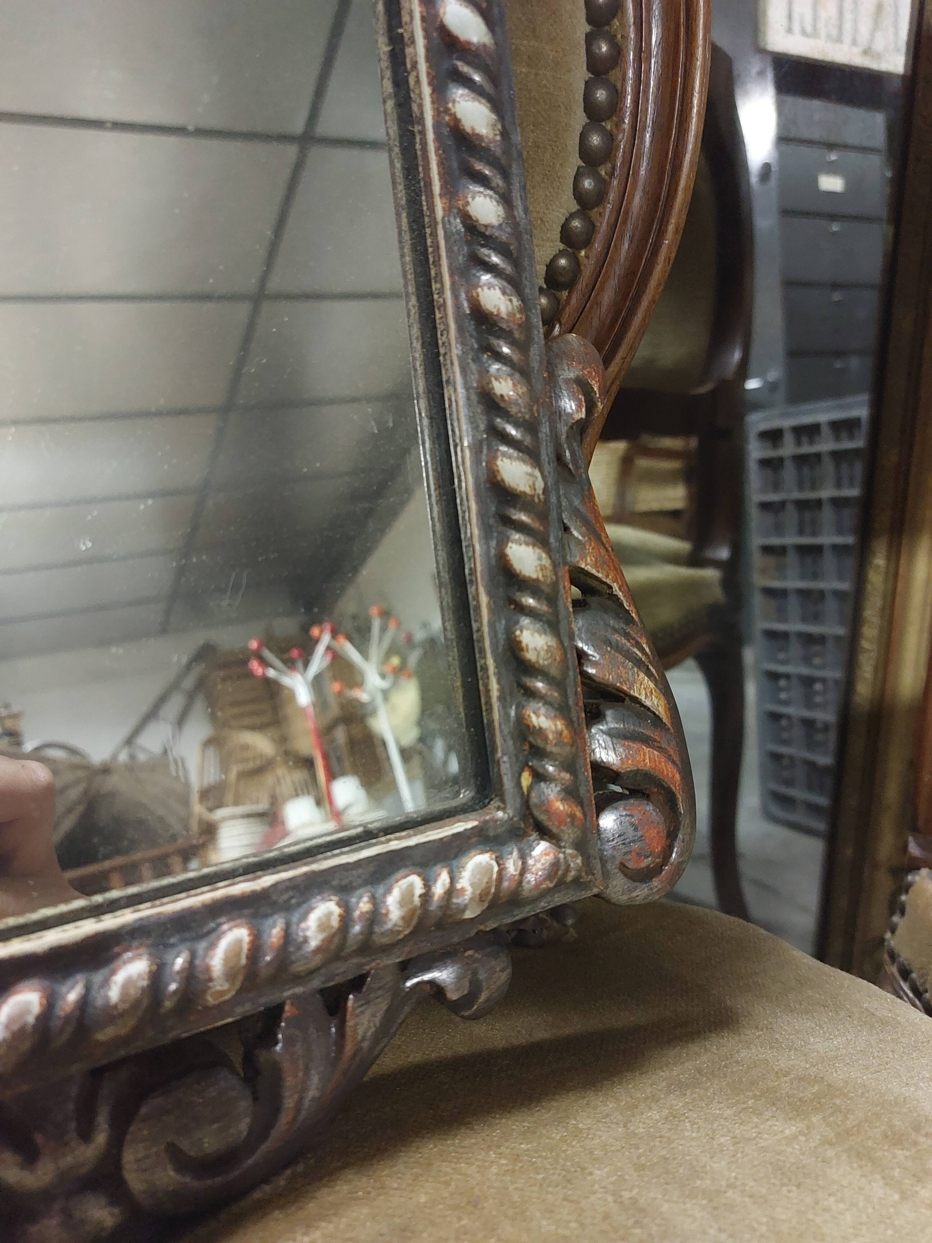 Louis XVI style mirror decorated in wood