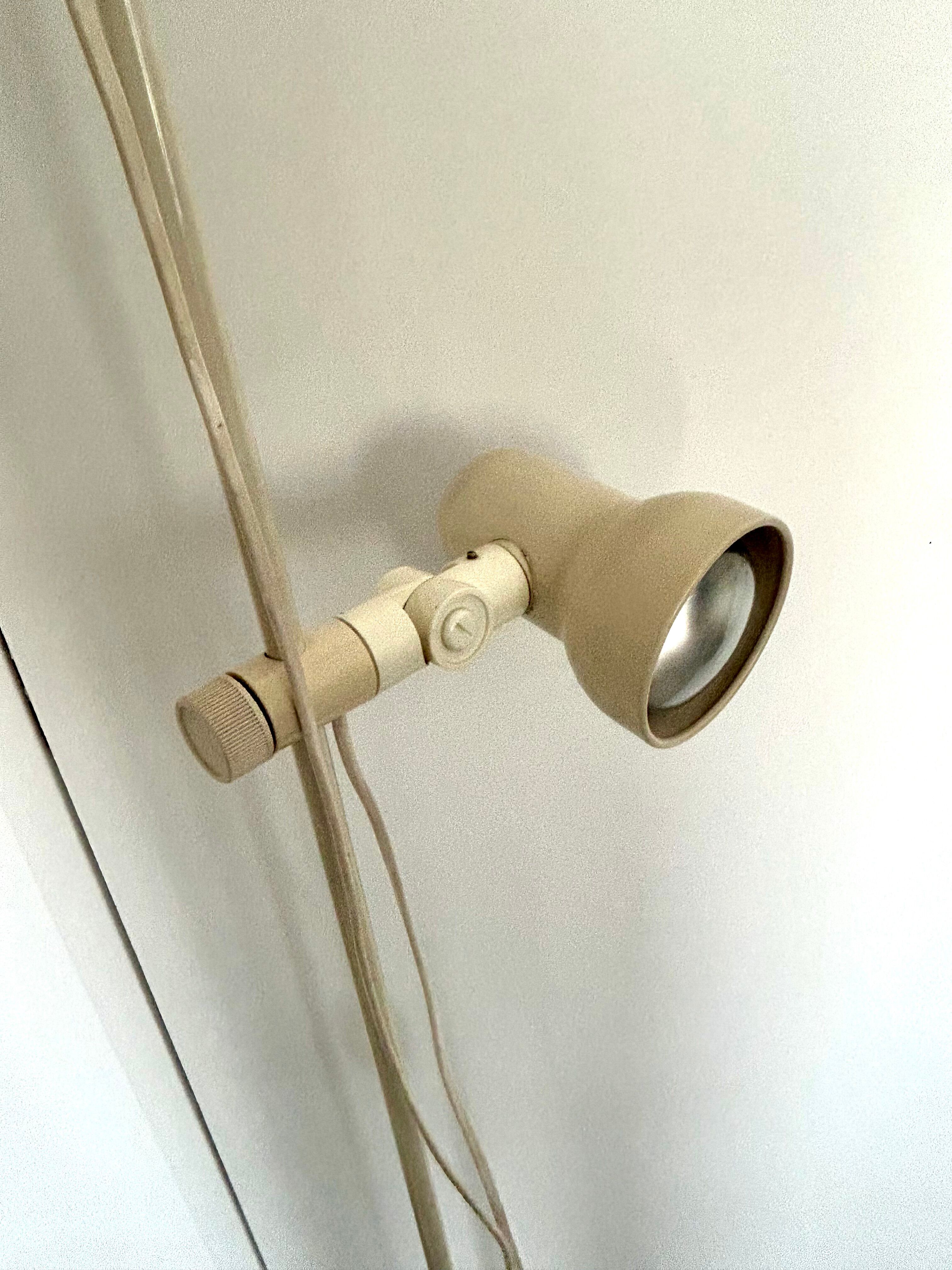 Vintage floor lamp with double spots Hudstadt Leuchten 1980