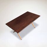 AT-303 Sawbuck oak dining table by Hans Wegner for Andreas Tuck 1950s