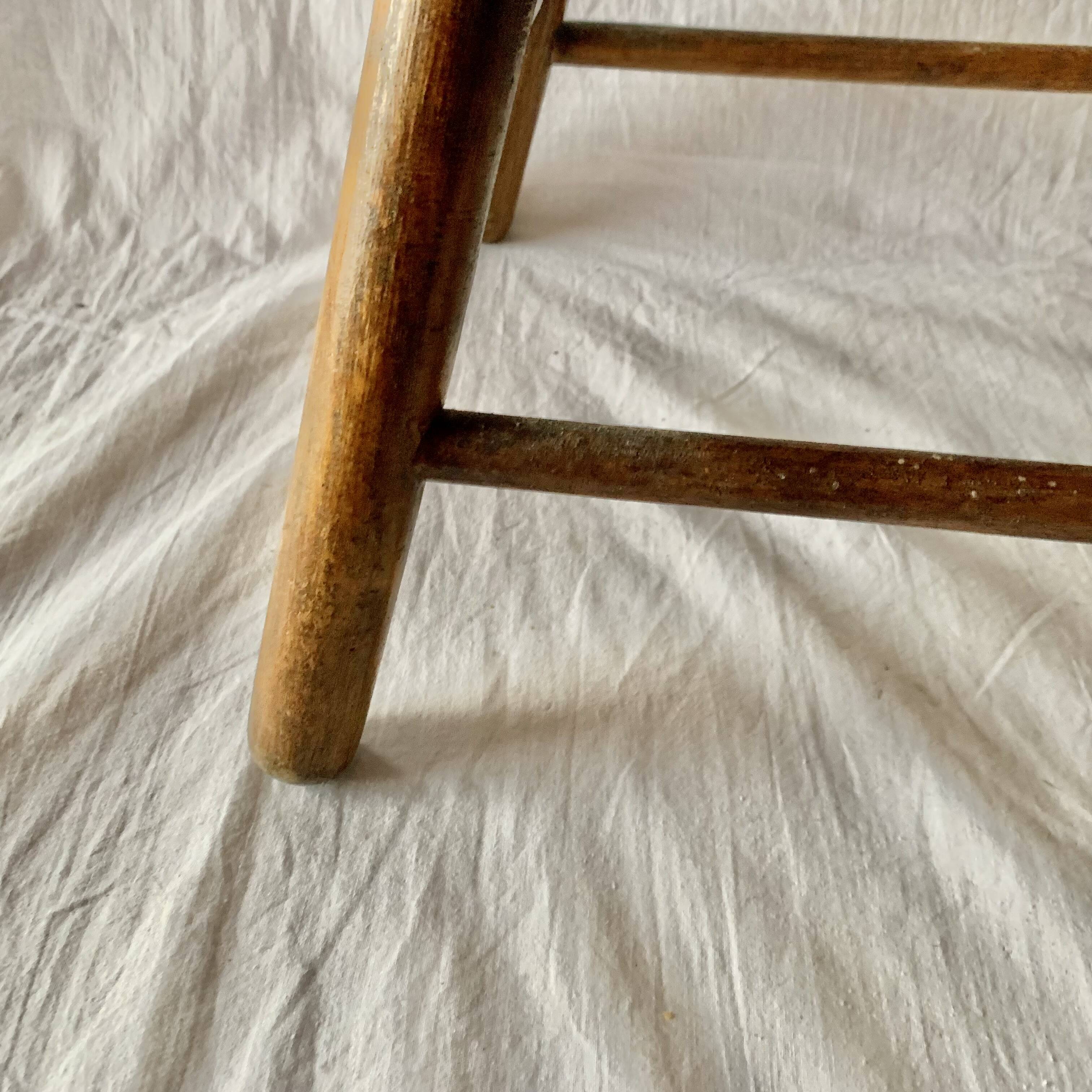 Old solid wood children's chair