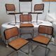 Serie de 6 chaises b32 de Marcel Breuer