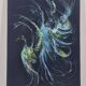 Painting on canvas depicting a phoenix, 1987