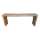Bench 120 cm old solid wood with patina