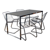Table et chaises vintage Space age