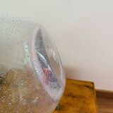 Vase en verre bullé