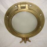 32X32cm brass boat window