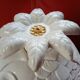 Ice bucket - pineapple - white lacquered cork - animal plant decoration