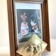 Display star shape mail holder in vintage brass