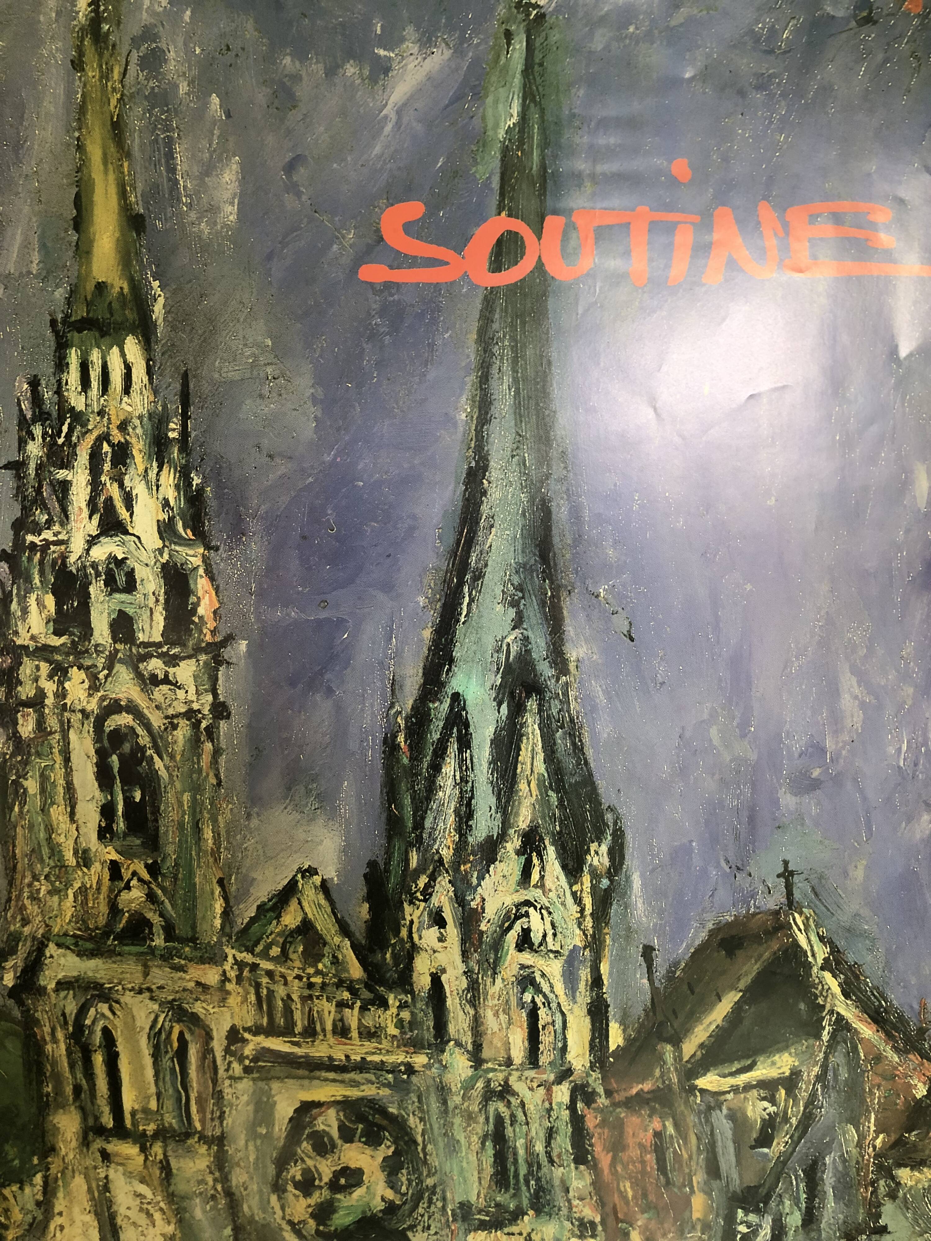 Poster Soutine museum of Chartres 1989